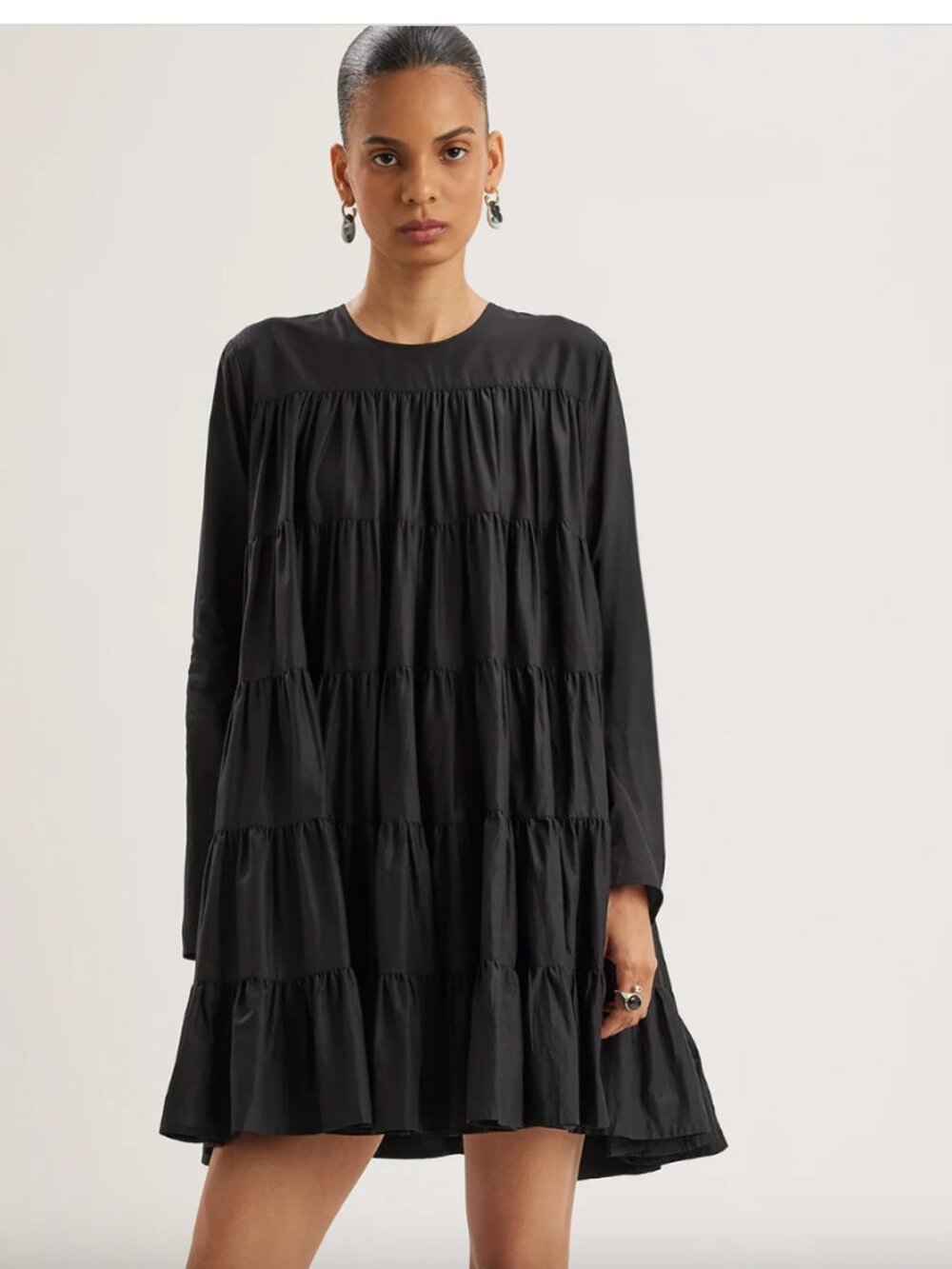 Merlette Black Soliman Mini Dress